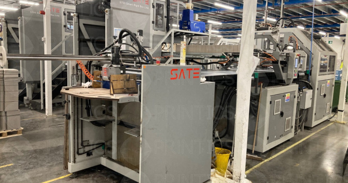 Pre-owned Rigid Box Manufacturing Equipments Sate S700/25 - Printics
